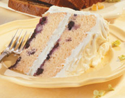 Blueberry Layer Cake with Lemon Frosting