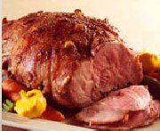 Spicy Maple-Glazed Leg of Lamb