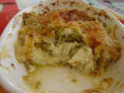 Gratin de crabe et d'asperges