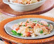 Gratin Medaglioni both salmon