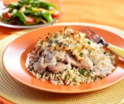 Gratin de veau aux champignons et aux herbes