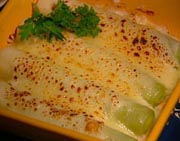 Leeks au Gratin with Cogruet