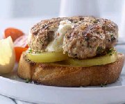 Hamburgers au poulet farcis au Havarti