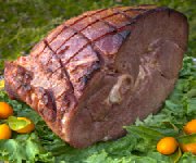 Jambon cuit aux herbes sur BBQ