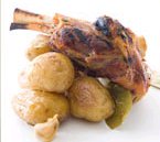 Braised and Grilled Lamb Shanks