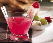 Raspberry and Litchi Martini