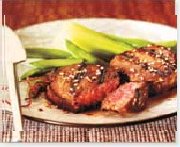 Grilled Teriyaki Red Grill Angus Sirloin Medallions