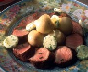 Pork Tenderloin Medallions with Garlic and Lime Butter