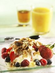 Muesli with Berries and Maple Syrup