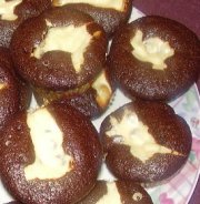 Muffins au chocolat et fromage à la crème