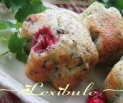 Muffins au citron, pavot et canneberges