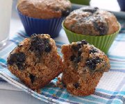 Muffins au son et aux bleuets 2