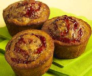 Muffins de blé entier aux framboises et à l'orange