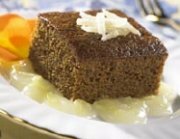 Gingerbread Cake with Lemon Sauce