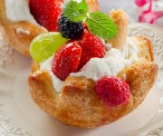 Paniers de fraises des champs