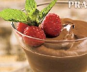 Parfait au chocolat et framboises