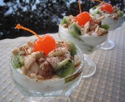 Parfaits aux kiwis et au yogourt