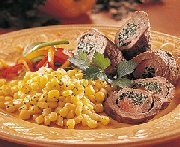 Paupiettes steak with horseradish and parsley 