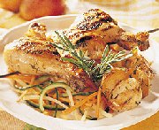 Pilons de poulet à la limonade en brochettes