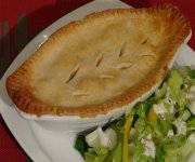 Pot pie aux champignons et au poulet