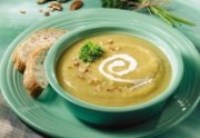 Ginger Squash Soup with Pecans
