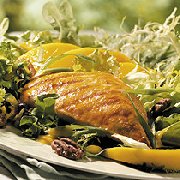 Mango Mustard Chicken with Greens