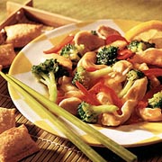 Lemon Chicken with Broccoli and Red Pepper