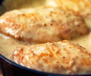 Poulet en deux étapes à la dijonnaise