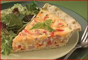 Sour Cream Ham and Pepper Quiche