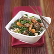 Ragoût de boeuf asiatique au bok choy