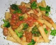 Rigatoni with Rapini and Sausage 