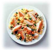 Riz frit au homard
