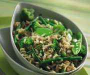 Riz gourmand aux légumes verts