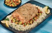Salmon Roast with Pineapple Salsa and Coriander