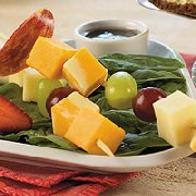 Salad with Triple Cheddar Fruit Kabobs