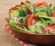 BLT Salad with Creamy Basil Dressing