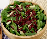 Beet, Apple and Spinach Salad