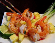 Salade de crevettes asiatique