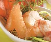 Salade de homard et pamplemousses