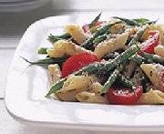 Salade de pâtes aux haricots verts frais