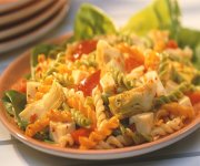 Salade de pâtes fusilli aux légumes