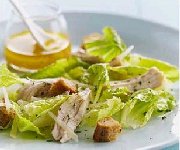 Salade de poulet avec vinaigrette au Sauvignon blanc