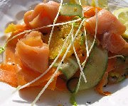 Salade de saumon fumé et d'orange 