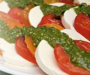 Salade de tomates et mozzarella fraîche