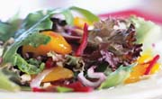 Salade de laitues et de betteraves 