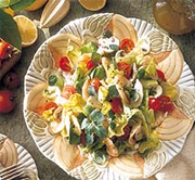 Salade printanière aux crevettes
