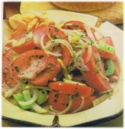 Salade de tomates à la mexicaine