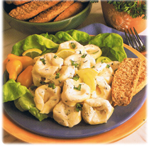 Salade de tortellini et basilic