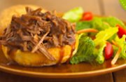 Slow Cooker Pulled Beef Sandwiches