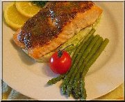 Honey Mustard Grilled Salmon